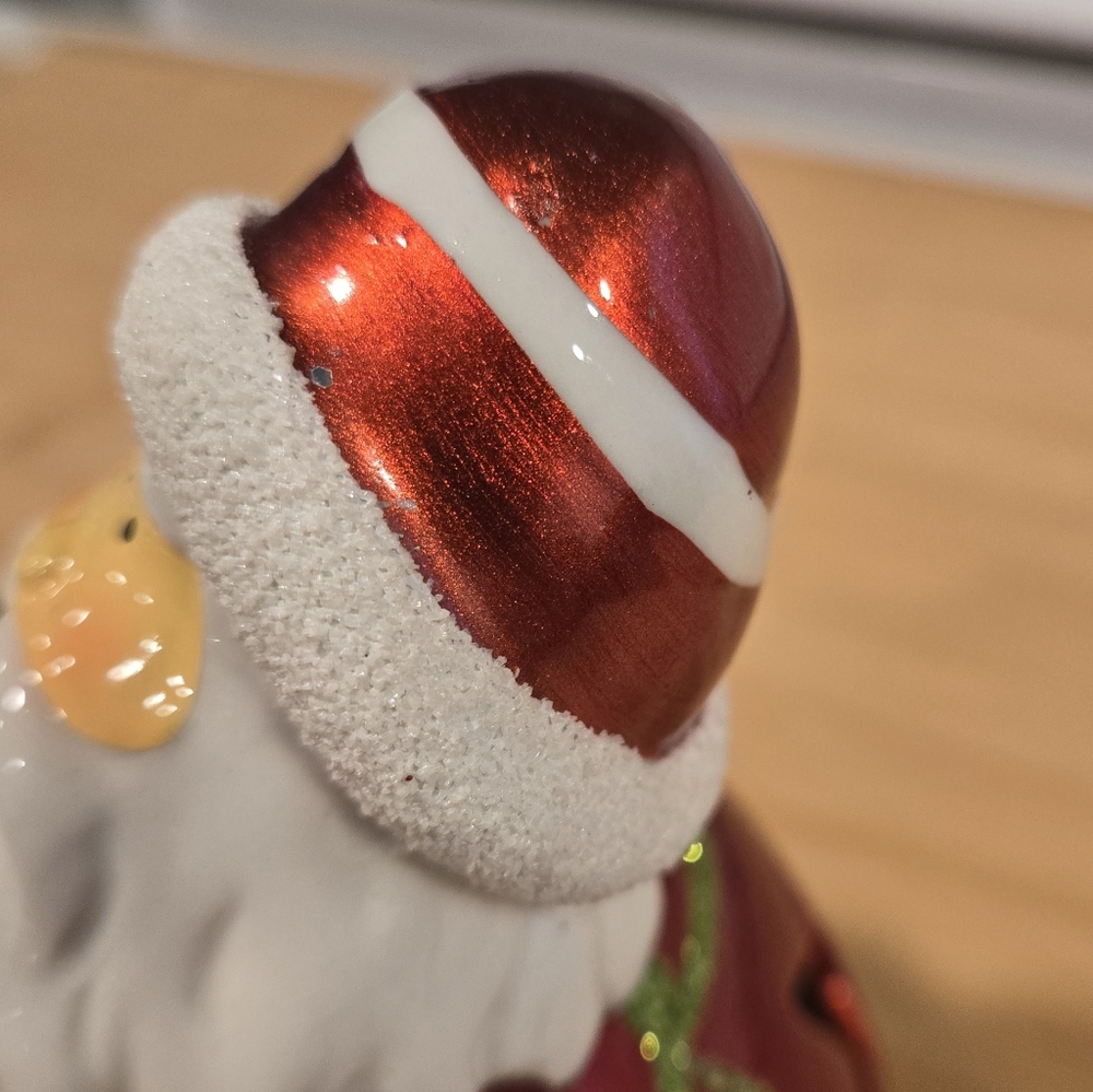 QVC Light‎ Up Santa Clause Orniment Figirine w/ Color Changing Bulb - Picture 5 of 10